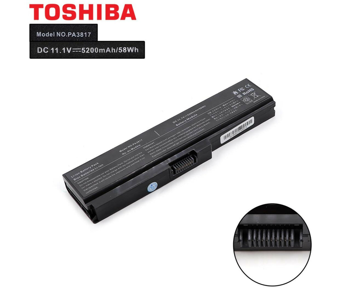 Laptop Battery | 10.8V 4.4Ah | Compatible With Toshiba PA3817