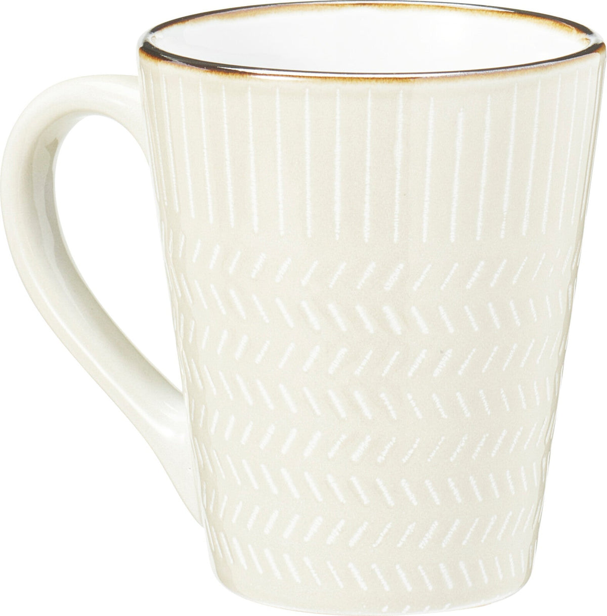 Stoneware Mug 300 ml Embossed Winter Garden Reactive Glaze