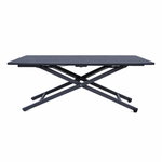 ADJUSTABLE ALUMINUM OUTDOOR TABLE 140×70 CM