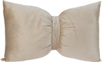 Cushion Bow Shape Velvet Polyester 50x30x15 cm