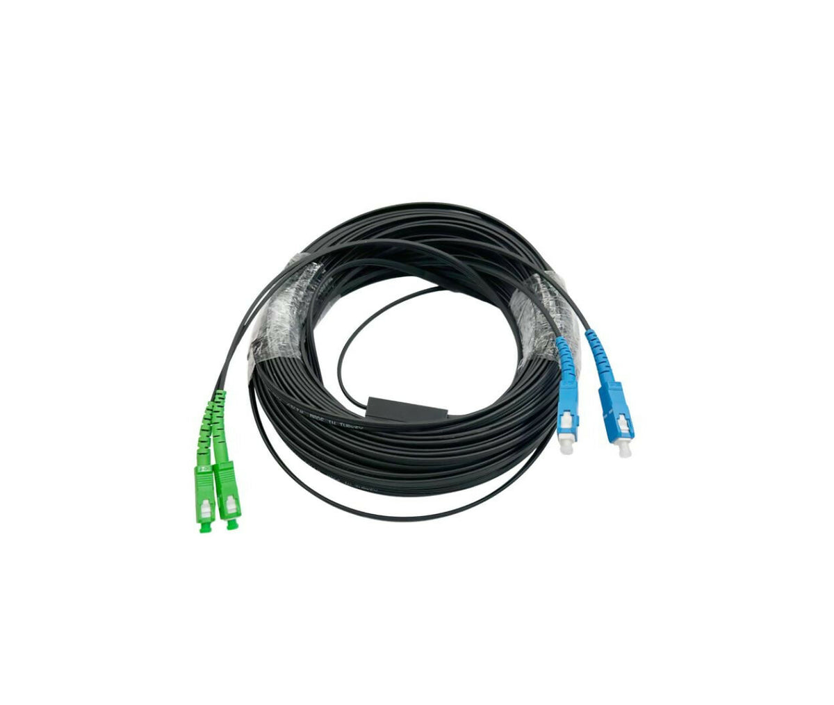 Optical Cable | Single Mode | 2x SC - 2x SC(APC) | 30M | Outdoor