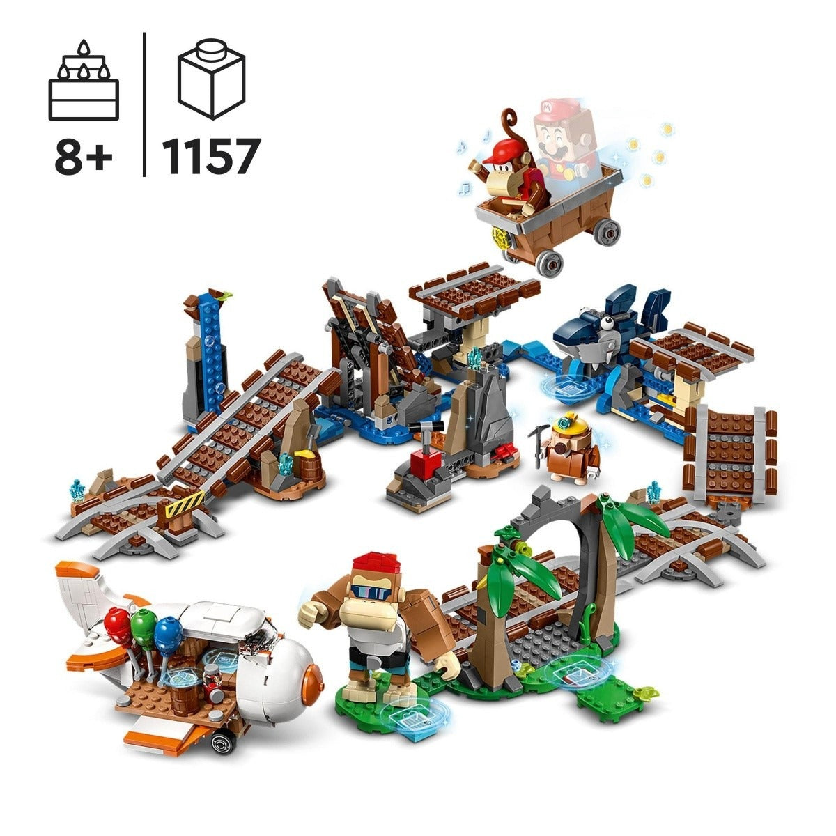 LEGO Super Mario Diddy Kong Mine Cart Ride - 1151 Pcs