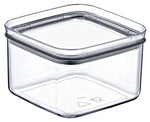 Crystal Square Storage Container 0.5L Airtight Polystyrene Food Box