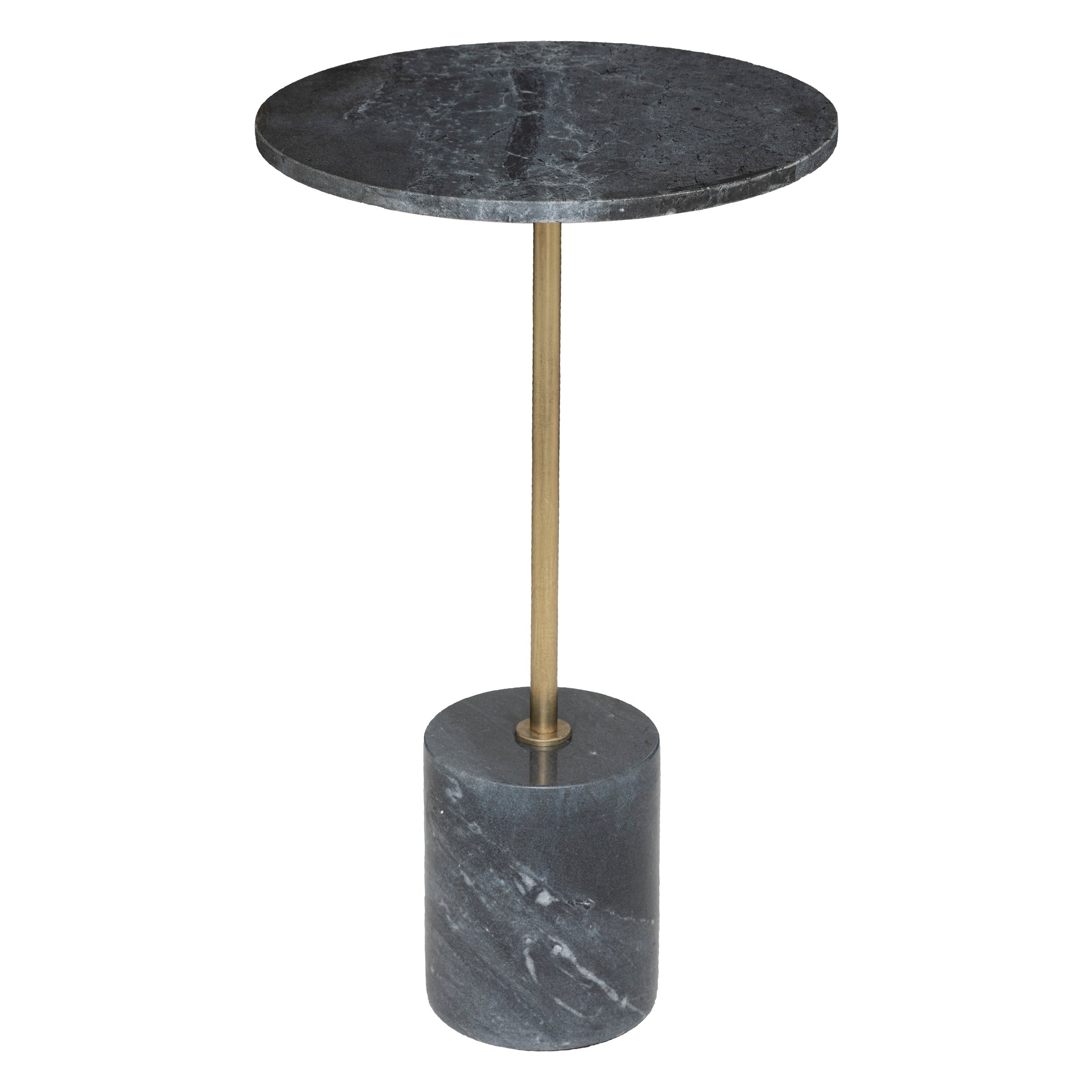 ILIAN Marble Side Table - Round, Dual-Color