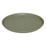 Sienna Dessert Plate 20 cm Olive Green Faience Embossed