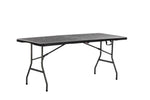 Rectangular Folding Table Wood Design Heavy Duty Outdoor Table