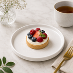 Dessert Plate White Porcelain – Ø19 cm