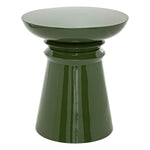 Totem Side Table "Jaya" - Glossy Steel Side Table D38 x H43 cm