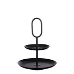 Rama Tiered Stand - Metal, Black, Modern Design