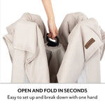Evenflo: Eris One-Hand Playard with Bassinet – Coastal Coffee