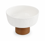 Porcelain Round Bowl with Stand