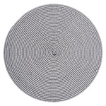 Round Braided Placemat - Eco-friendly Polyester, Natural & Durable