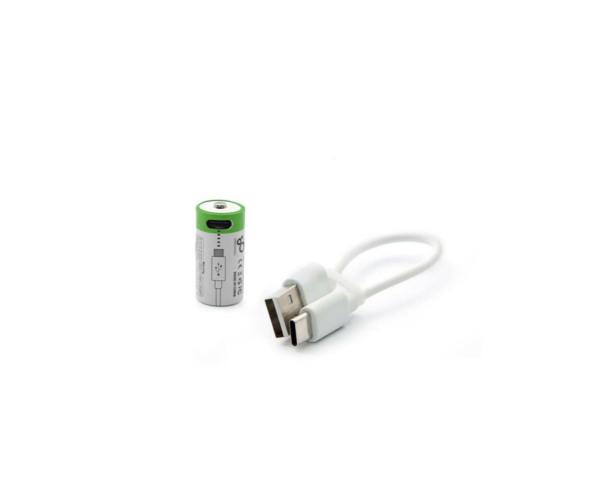 Lithium Li-ion Battery | 3.7V 700mAh | 1x CR123A | USB-C