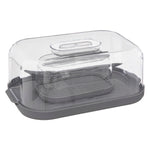 Fresh eat PS and PP Cheese Box & Butter Dish - Grey, 2-Piece