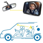 SIPO: Rear Seat Baby Car Mirror (360° Rotation)