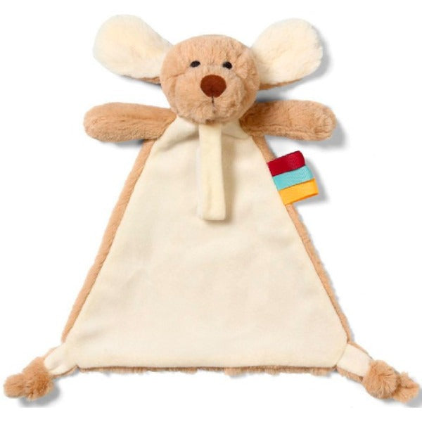 Comforting Cloth with Dog Willy Pacifier Clip