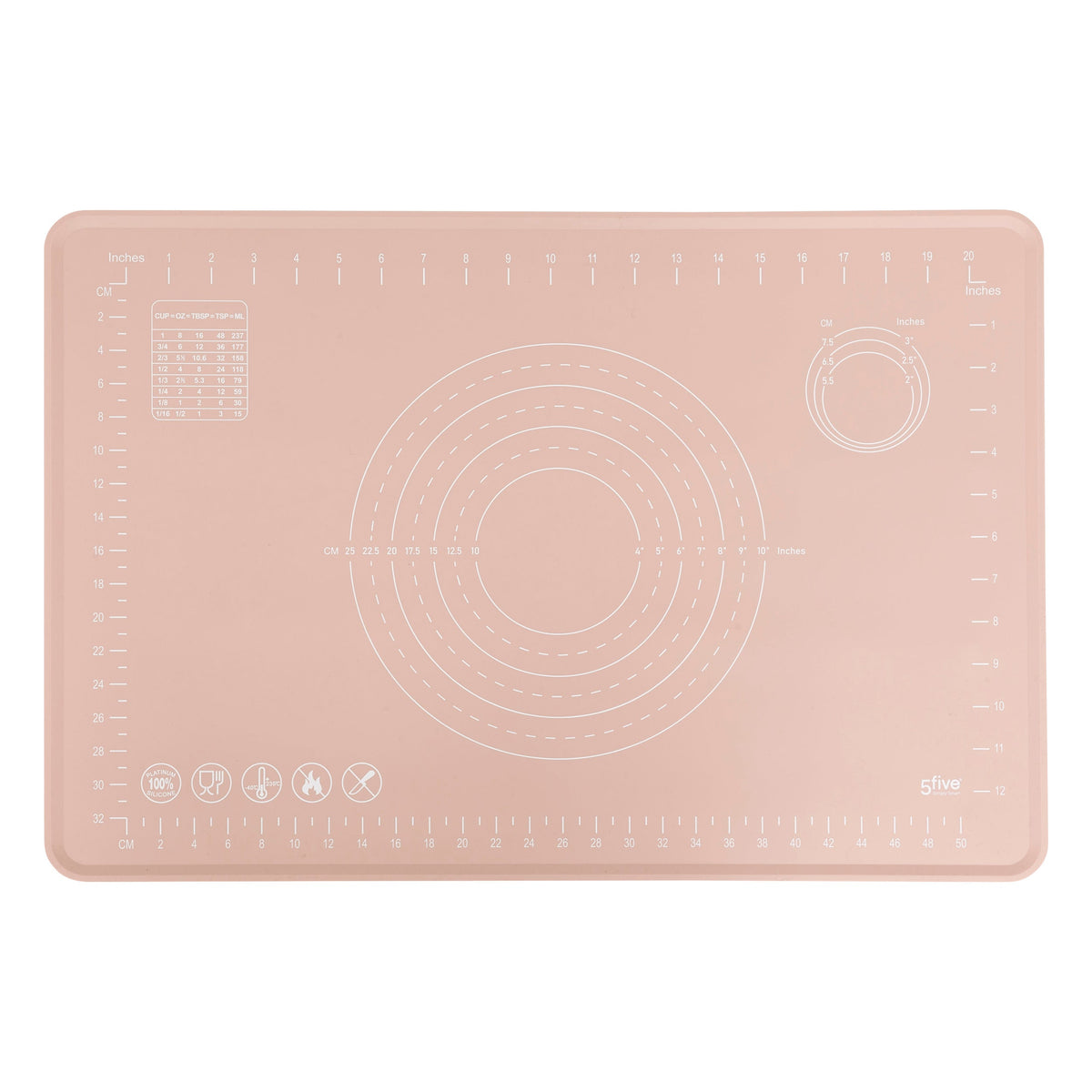 Preparation Mat Assortment - Silicone Baking & Rolling Mat with Guides