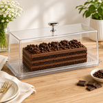 Transparent Polycarbonate Serving Plate with Lid (2)