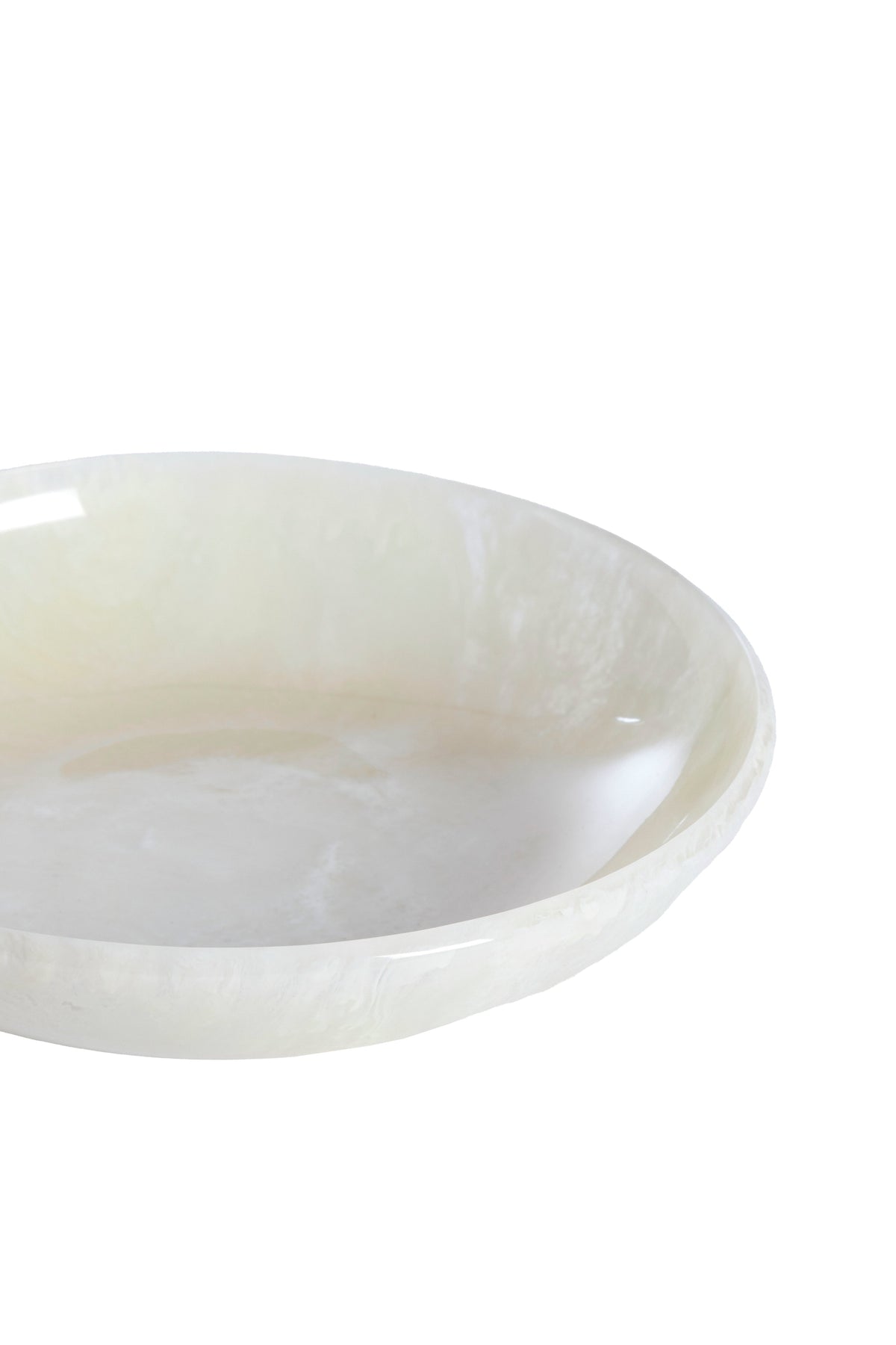 Deep Plate White Resin 26cm