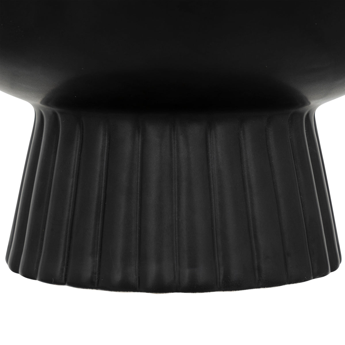 Ceramic Decoration Bowl - Black Dolomite Conical Base, D22 H14 cm