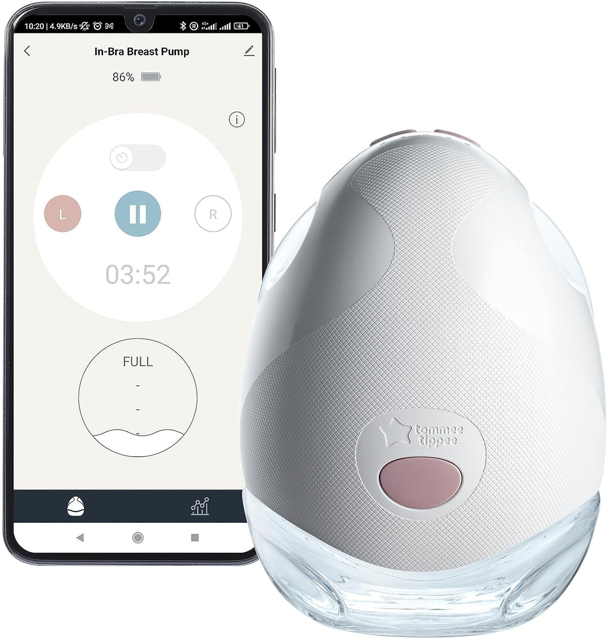 Portable Electric Breast Pump & Milk Collector Bottles