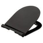 Soft Close Toilet Seat Thin, Universal Hinges, Oval Design