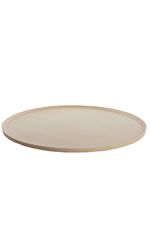 Sand Serving Board, Chestnut Aluminum Flat Board, 50 cm Round Tray