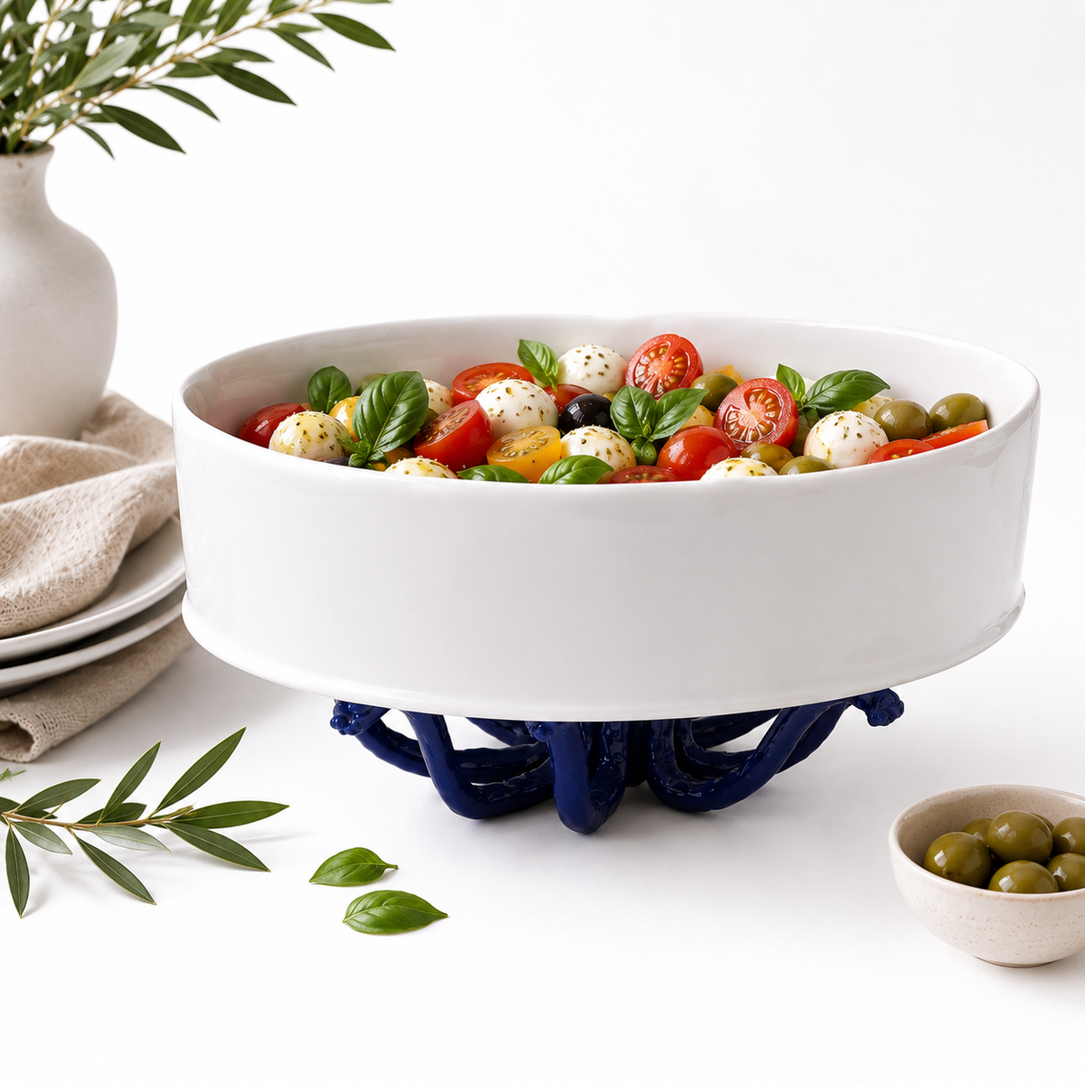 Handmade Ceramic Octopus Bowl – 33 × 16 cm