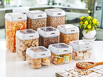 LOCKED ACRYLIC FOOD STORAGE SQUARE - Transparent, 0.5LT