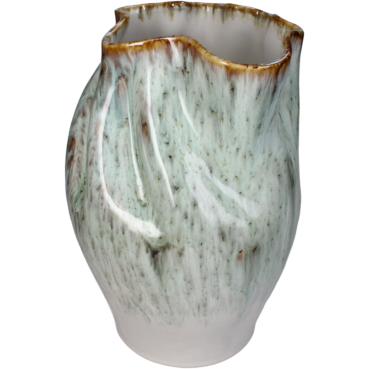 Stoneware Decorative Vase Green - Available in 3 Sizes