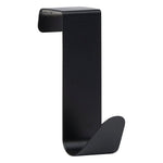Set of 4 Stainless Steel Over-Door Hooks, Assorted Black & Silver