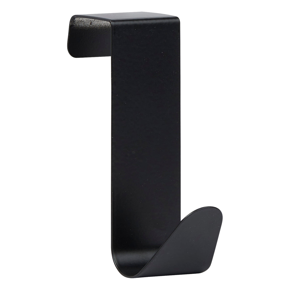 Set of 4 Stainless Steel Over-Door Hooks, Assorted Black & Silver
