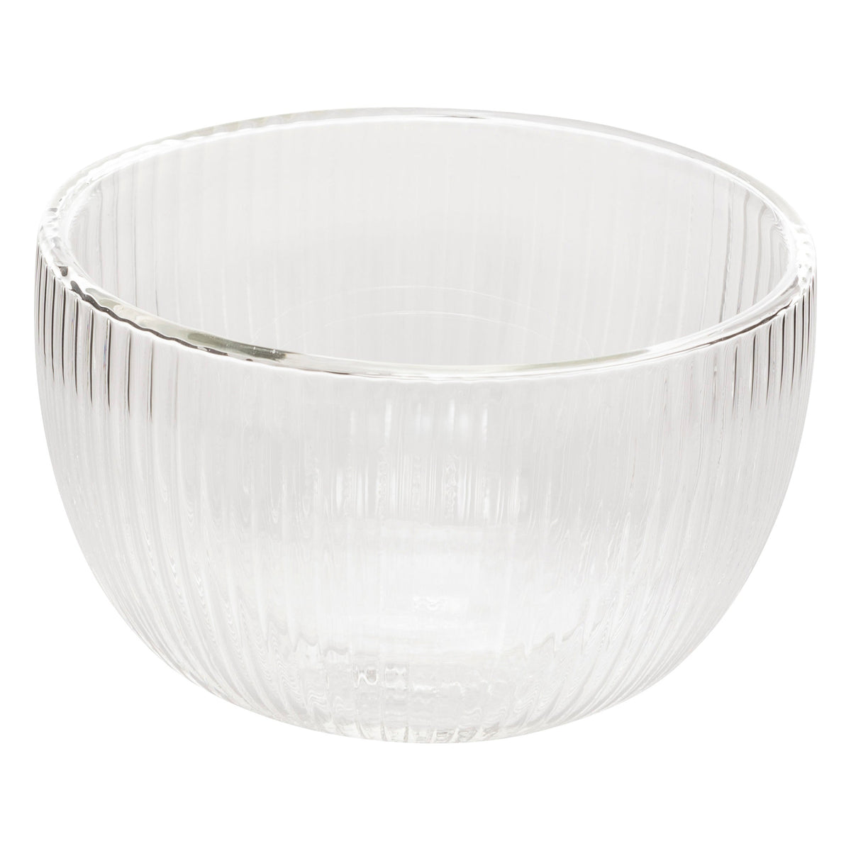Cléa Strié Bowl 50 cl Transparent Boro Glass