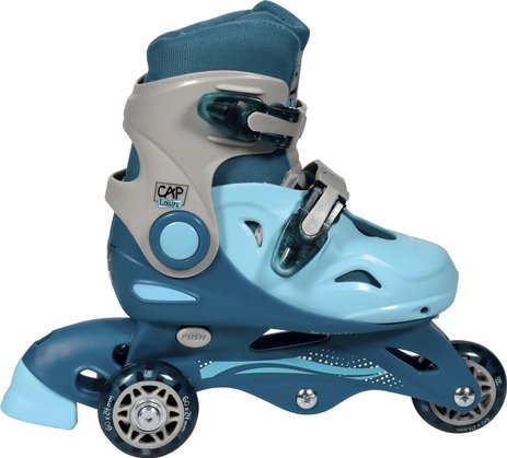 Cap Loisirs Rollers Evolutifs 3 Roues Taille 27-30 Bleu
