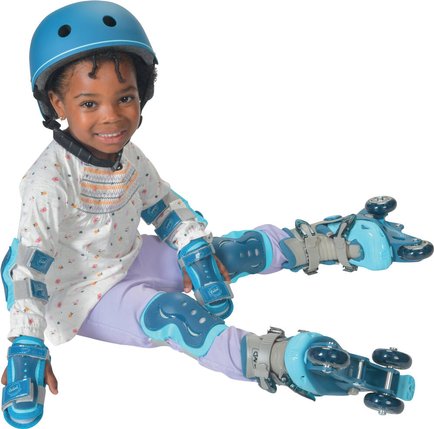Cap Loisirs Rollers Evolutifs 3 Roues Taille 27-30 Bleu