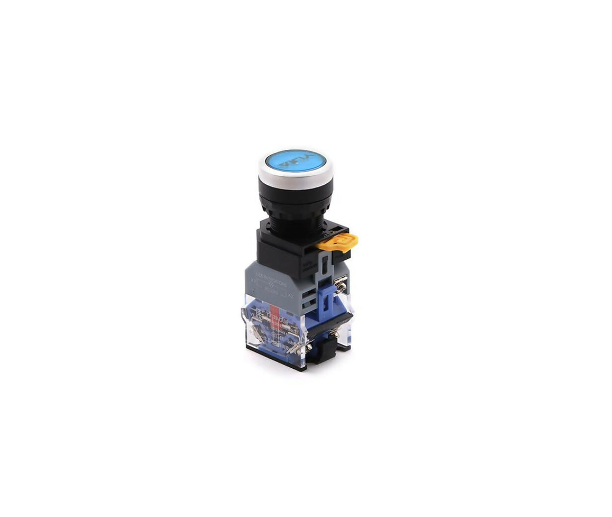 Switch | Push Button | NO & NC | 22mm | Lamp 220V | Blue