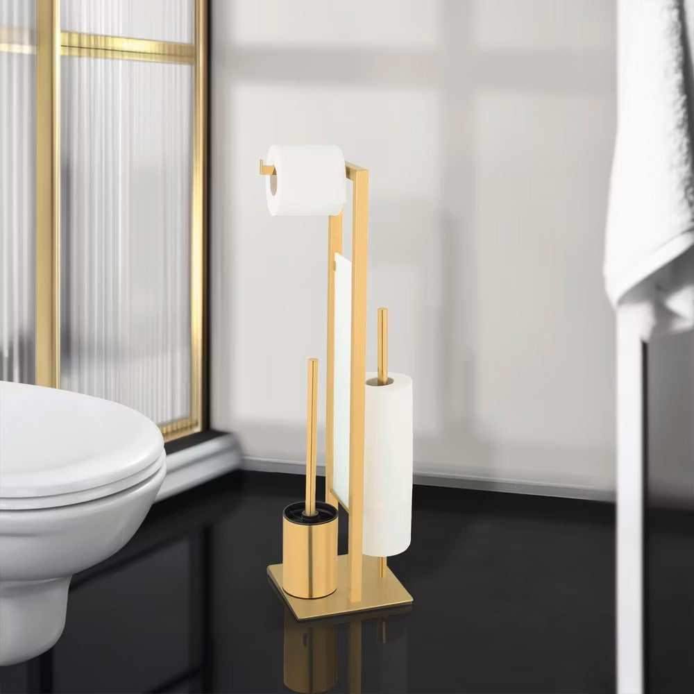 Freestanding Toilet Trim Rivalta Gold Stainless Steel
