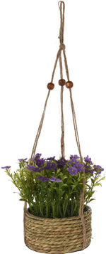 PLANT IN PP HANGING BASKET - Artificial Flower Pot