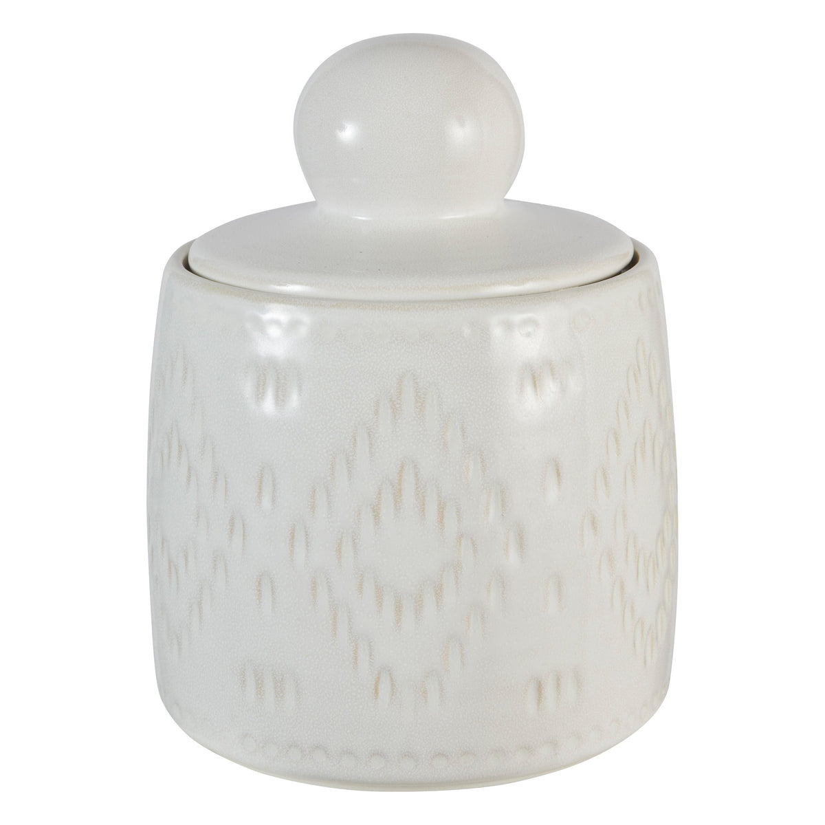 Decoration Box "Mala" — White Ceramic Lidded Storage Box 1.6L