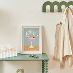 Framed Poster 'Cheri' - Vertical Wall Art Print 30x40 cm