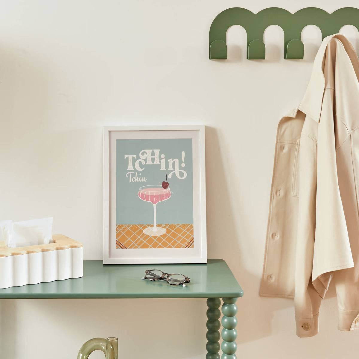 Framed Poster 'Cheri' - Vertical Wall Art Print 30x40 cm