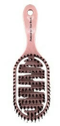 VENT BABY PINK CURVED +HAIR SQUARE BRUSH