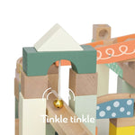 Classic World: Wooden Marble Blocks Construction Set