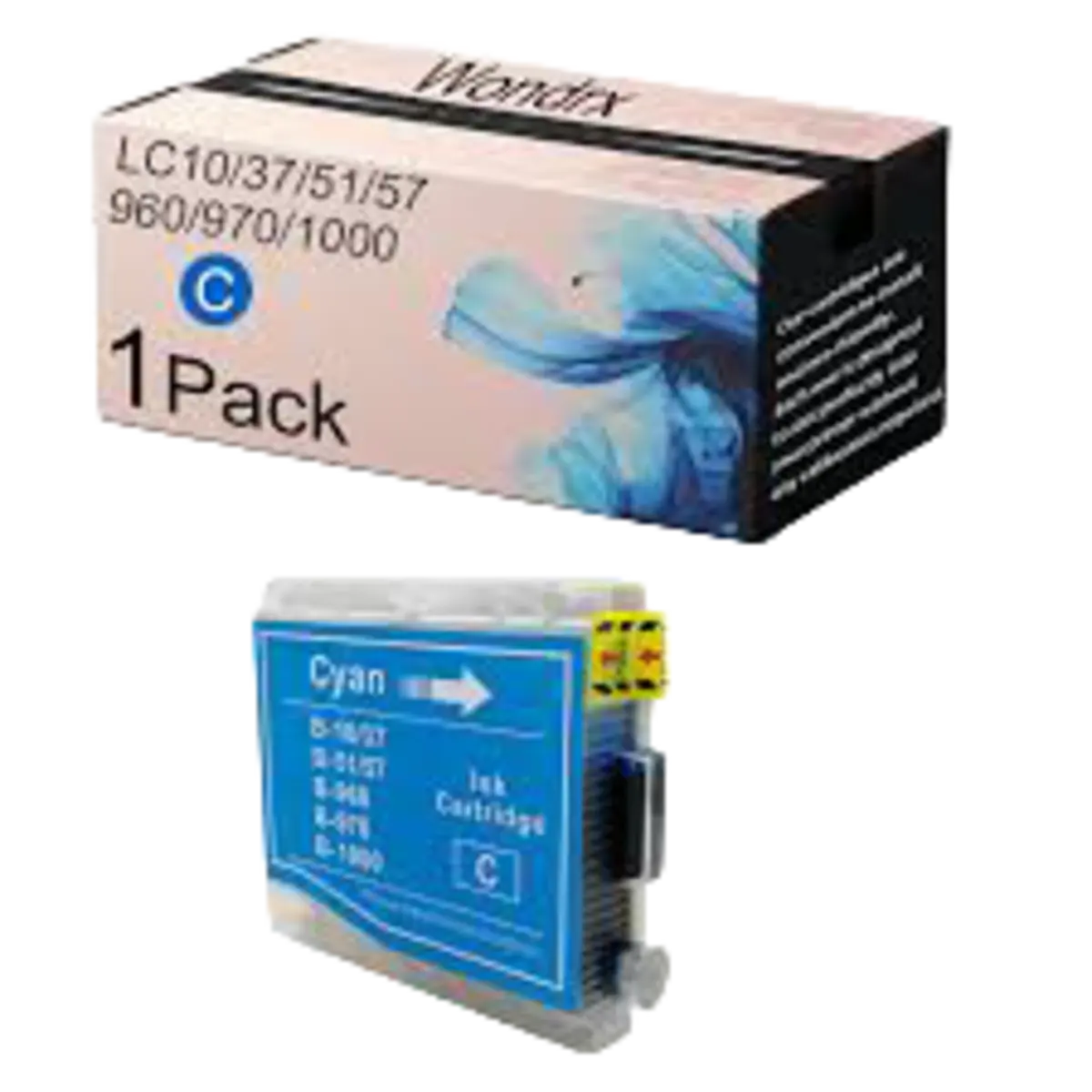 Ink LC37 Cyan Compatible For Brother LC10/37/51/57/960/970/1000