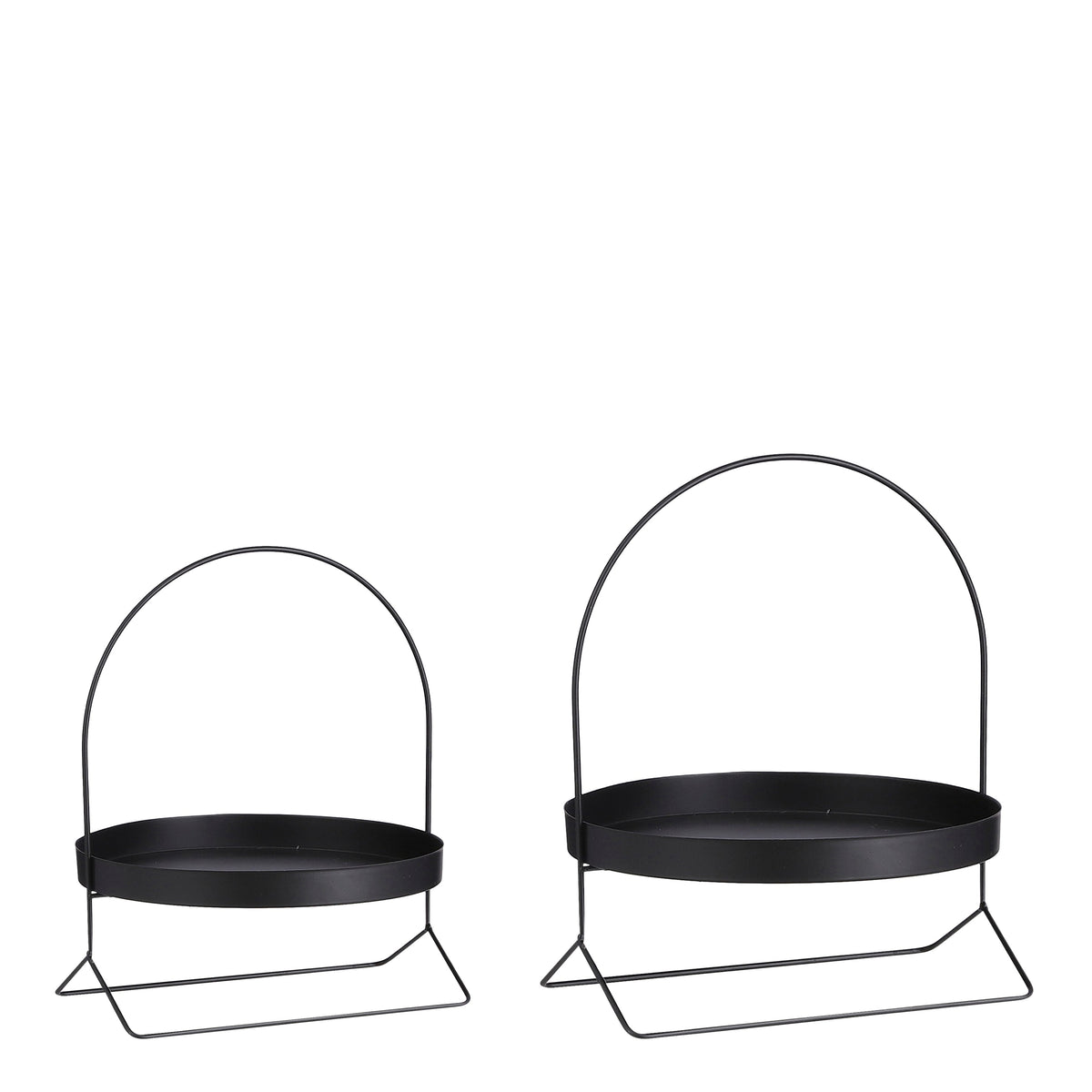 Black Tiered Serving Stand for Buffets & Patio Tables