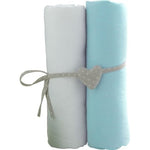 Set of 2 Premium Cotton Fitted Baby Sheets