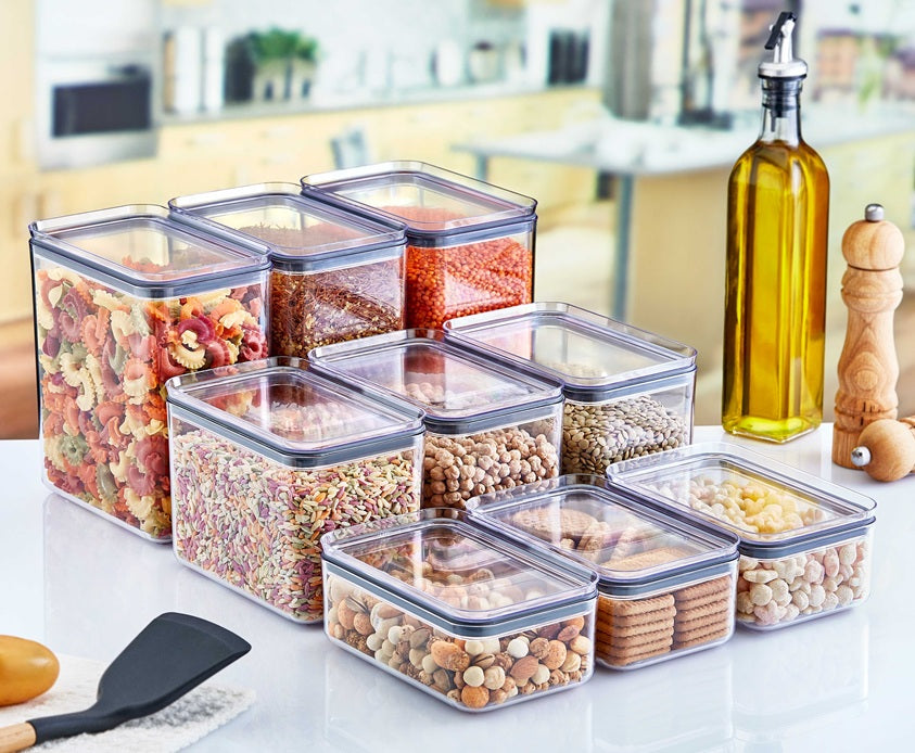 Crystal Rectangular Storage Container 0.75L Airtight Food Organizer