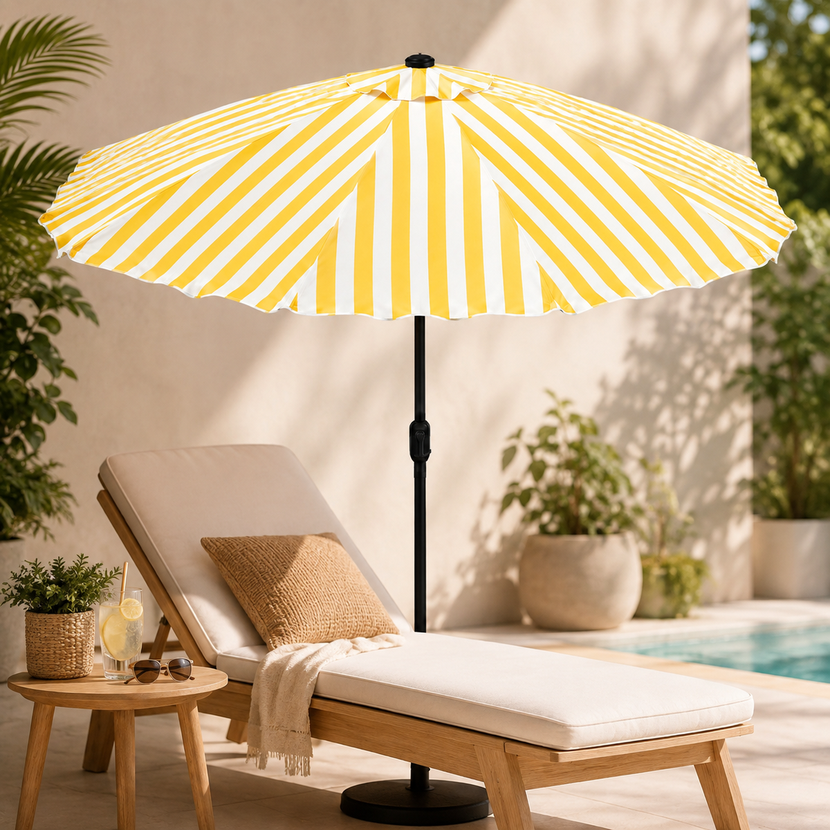 Round Waterproof Umbrella – 270 cm