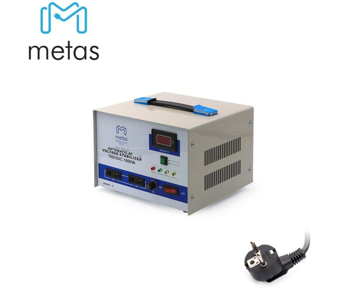 Stabilizer | Single Phase | Servo Motor | 1.0KVA | Metas