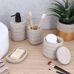 Cotton Box Concrete Effect Polyresin Bathroom Storage Organizer
